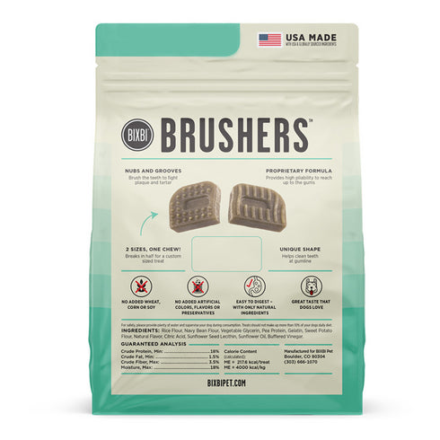 Bixbi Brushers Dog Dental Chews 18.54oz 30ct